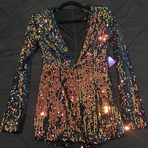 sparkly party jumper romper